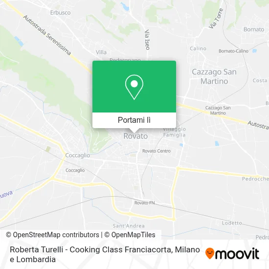 Mappa Roberta Turelli - Cooking Class Franciacorta