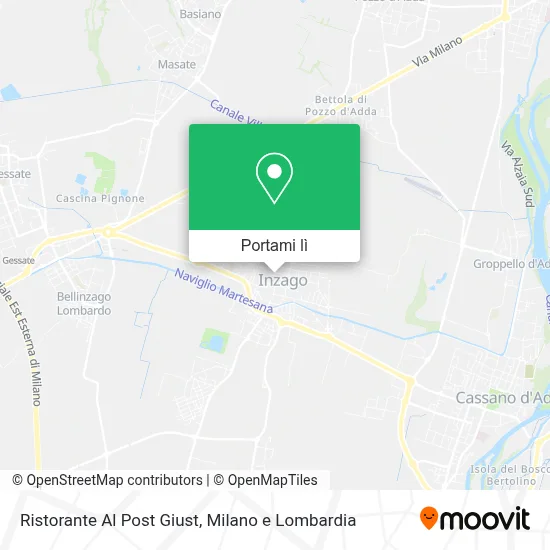 Mappa Ristorante Al Post Giust