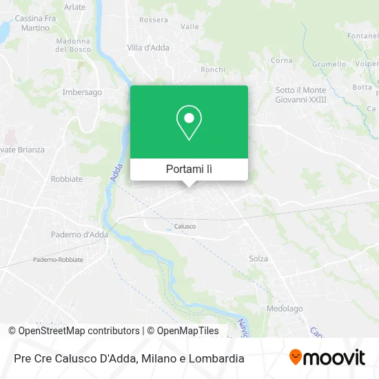 Mappa Pre Cre Calusco D'Adda