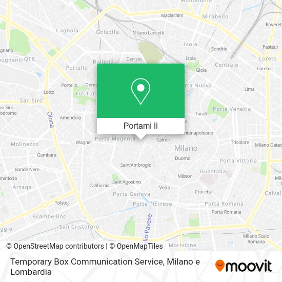 Mappa Temporary Box Communication Service