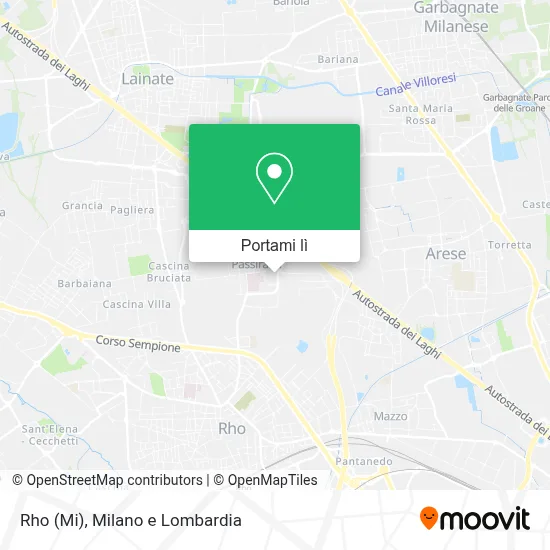 Mappa Rho (Mi)