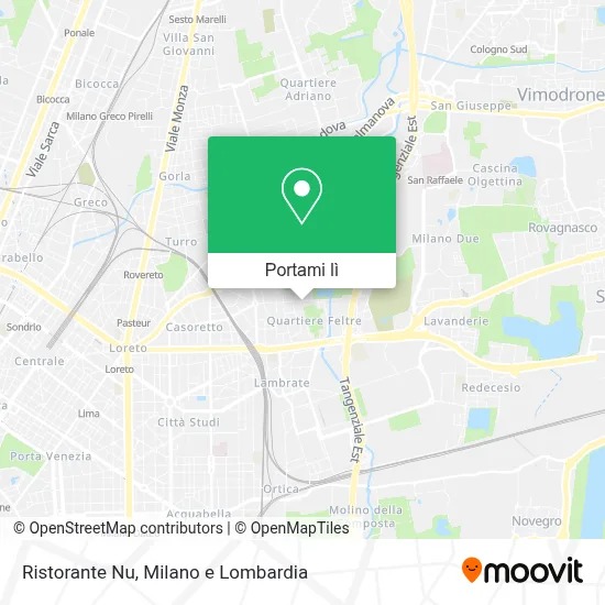 Mappa Ristorante Nu