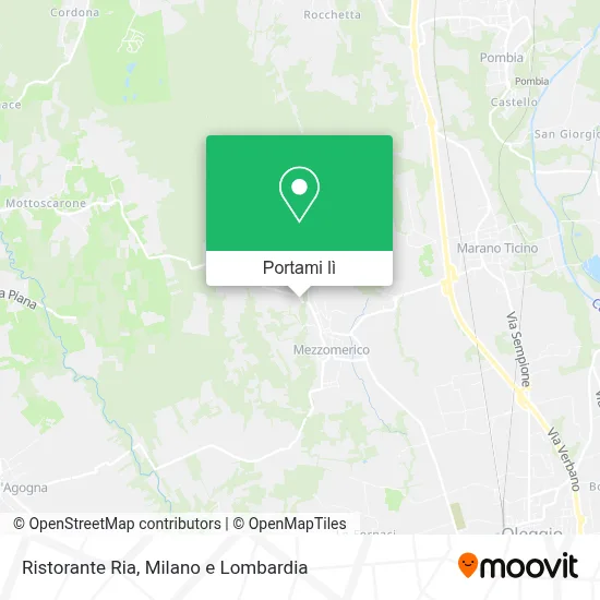 Mappa Ristorante Ria