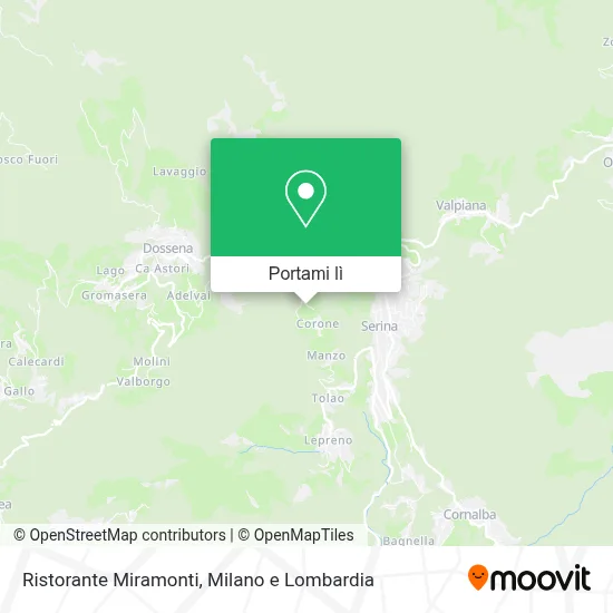 Mappa Ristorante Miramonti