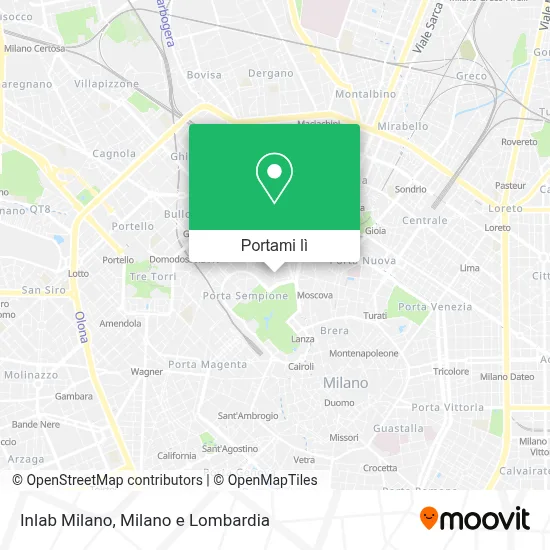 Mappa Inlab Milano