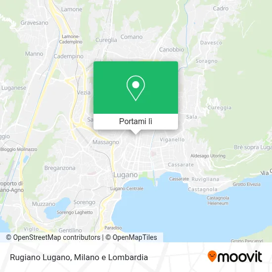 Mappa Rugiano Lugano
