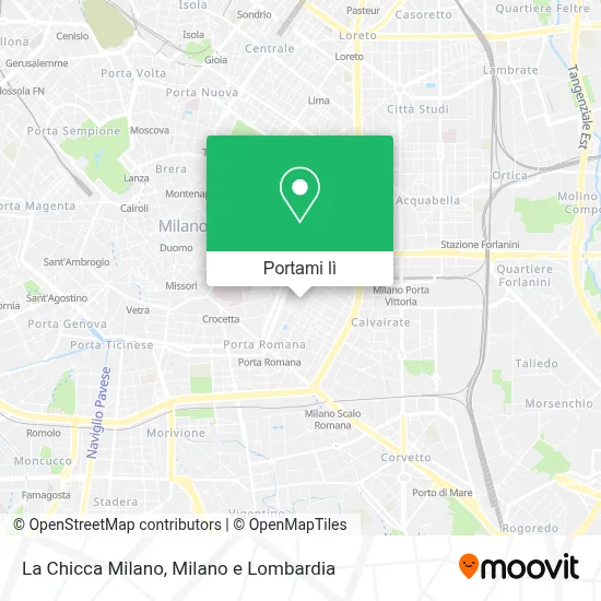 Mappa La Chicca Milano