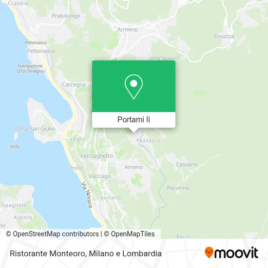 Mappa Ristorante Monteoro