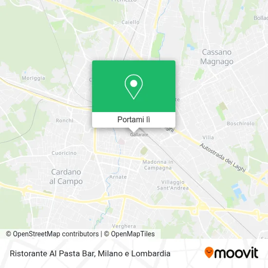 Mappa Ristorante Al Pasta Bar