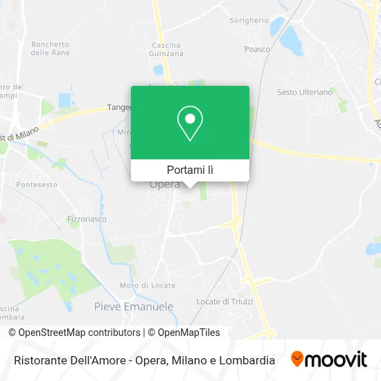 Mappa Ristorante Dell'Amore - Opera