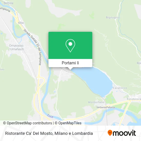 Mappa Ristorante Ca' Del Mosto