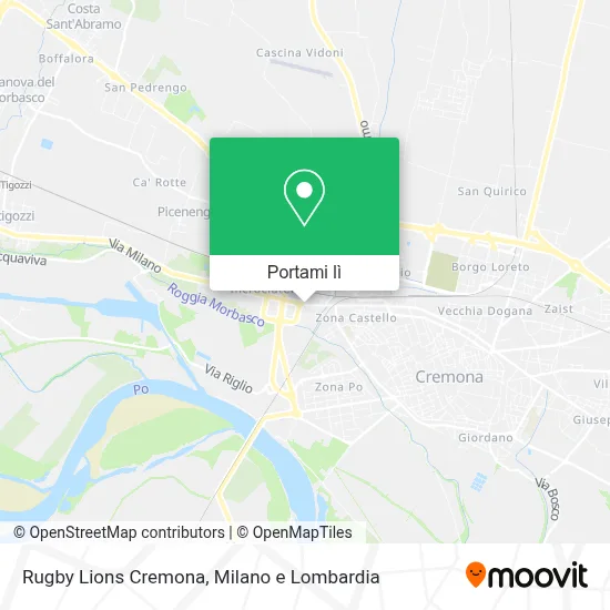 Mappa Rugby Lions Cremona