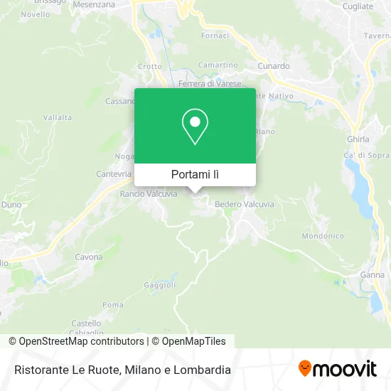 Mappa Ristorante Le Ruote