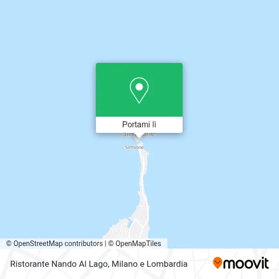 Mappa Ristorante Nando Al Lago
