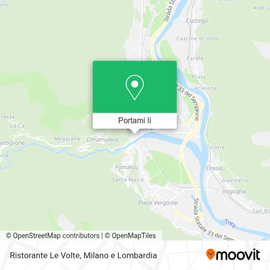 Mappa Ristorante Le Volte