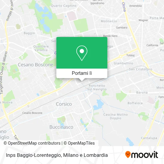 Mappa Inps Baggio-Lorenteggio