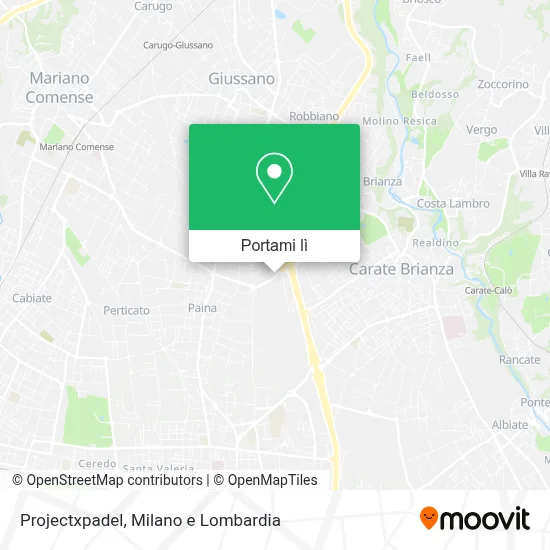 Mappa Projectxpadel