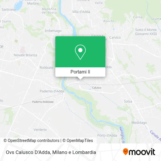 Mappa Ovs Calusco D'Adda