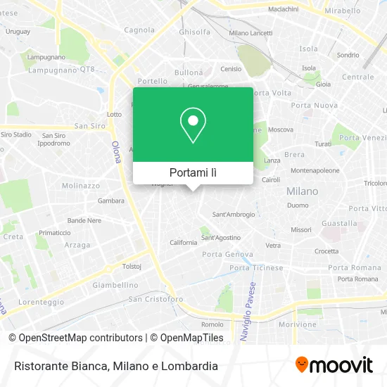 Mappa Ristorante Bianca