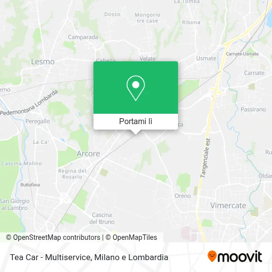 Mappa Tea Car - Multiservice