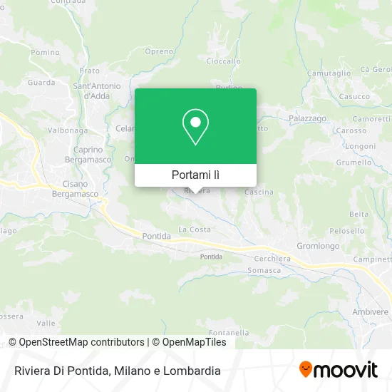 Mappa Riviera Di Pontida