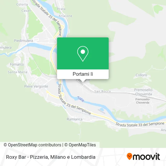 Mappa Roxy Bar - Pizzeria