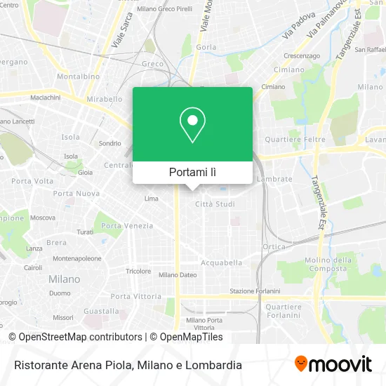 Mappa Ristorante Arena Piola