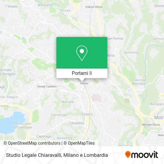 Mappa Studio Legale Chiaravalli