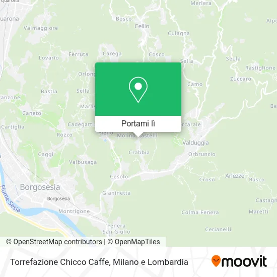 Mappa Torrefazione Chicco Caffe