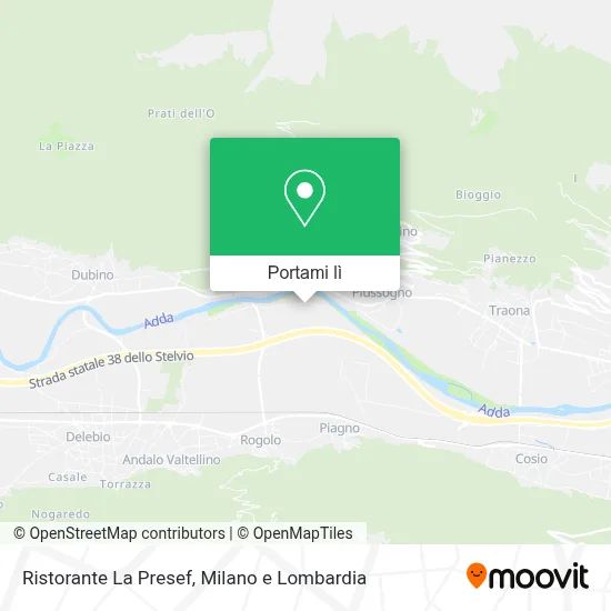 Mappa Ristorante La Presef