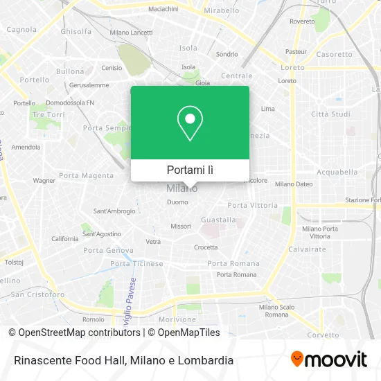Mappa Rinascente Food Hall