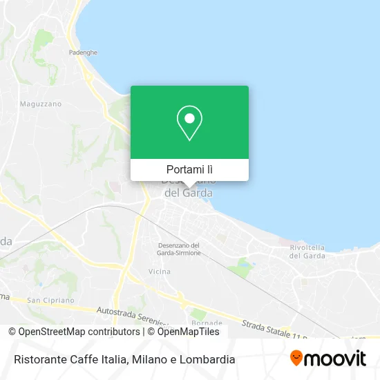 Mappa Ristorante Caffe Italia