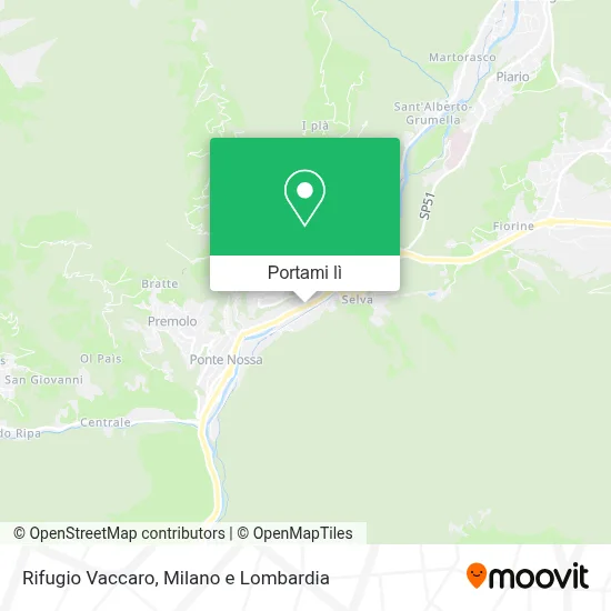 Mappa Rifugio Vaccaro