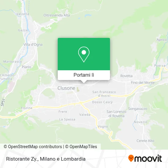 Mappa Ristorante Zy.