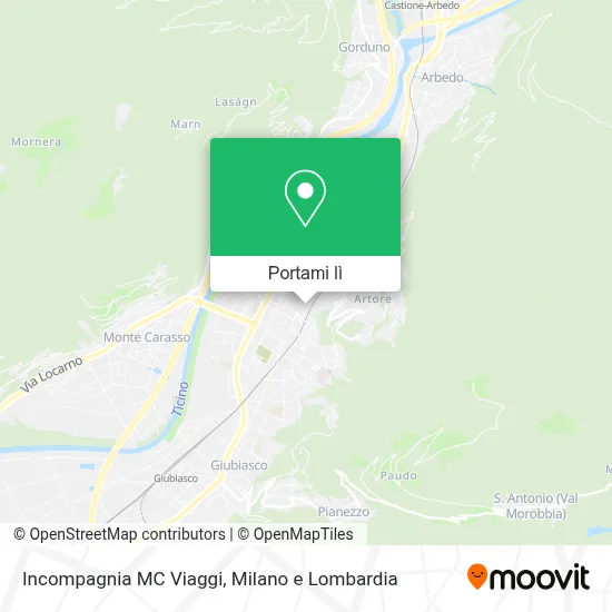 Mappa Incompagnia  MC Viaggi