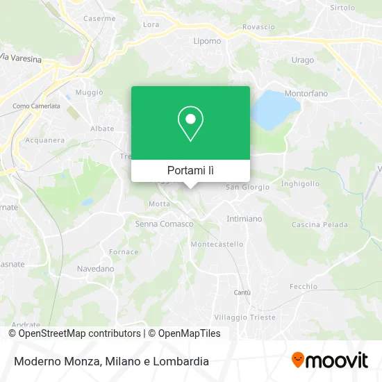 Mappa Moderno Monza