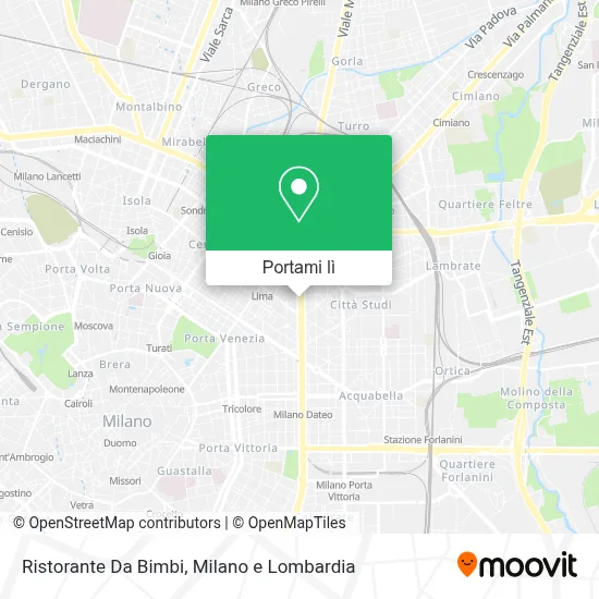 Mappa Ristorante Da Bimbi