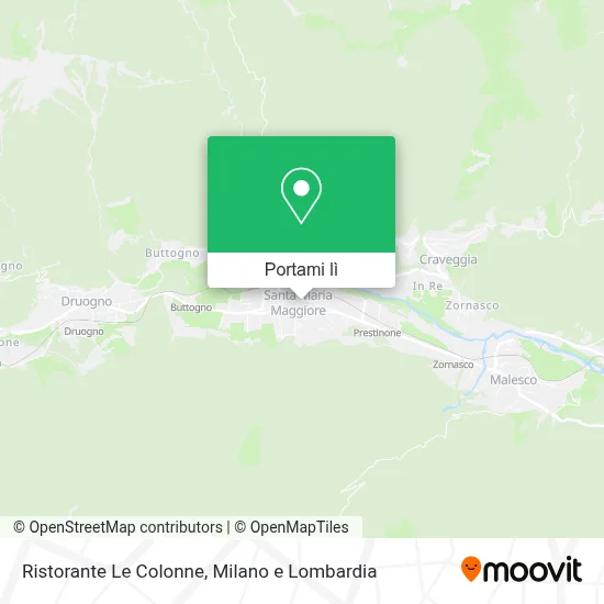 Mappa Ristorante Le Colonne