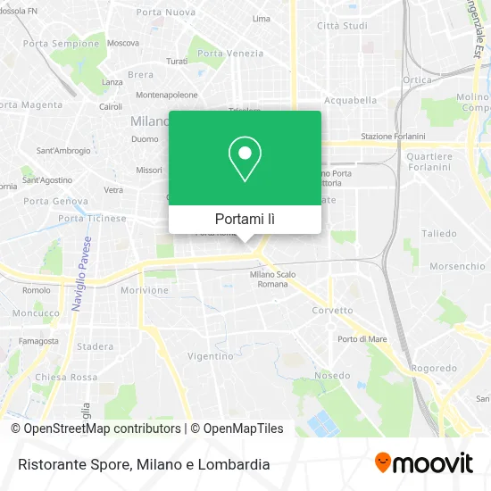 Mappa Ristorante Spore