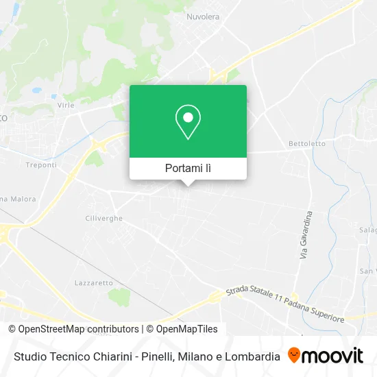 Mappa Studio Tecnico Chiarini - Pinelli