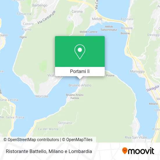 Mappa Ristorante Battello