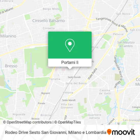 Mappa Rodeo Drive Sesto San Giovanni