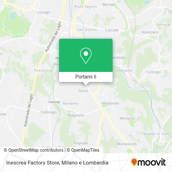 Mappa Inescrea Factory Store