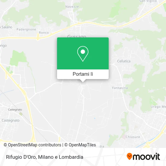 Mappa Rifugio D'Oro