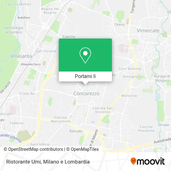 Mappa Ristorante Umi