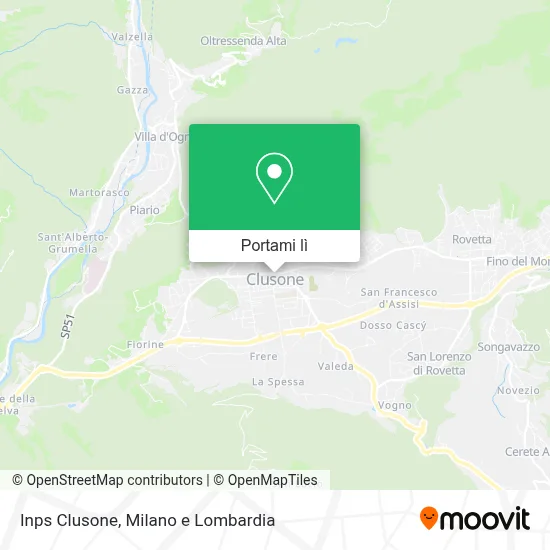 Mappa Inps Clusone
