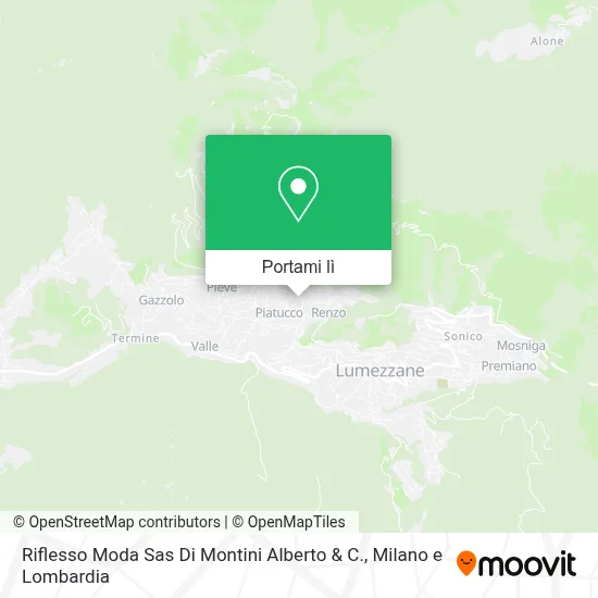 Mappa Riflesso Moda Sas Di Montini Alberto & C.