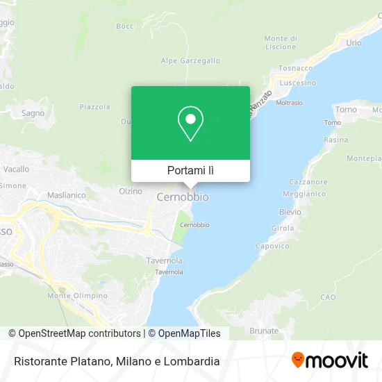 Mappa Ristorante Platano