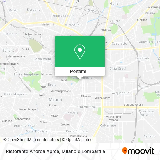 Mappa Ristorante Andrea Aprea