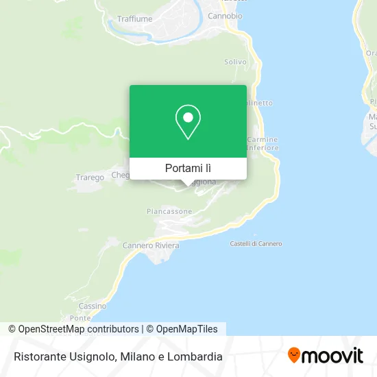 Mappa Ristorante Usignolo
